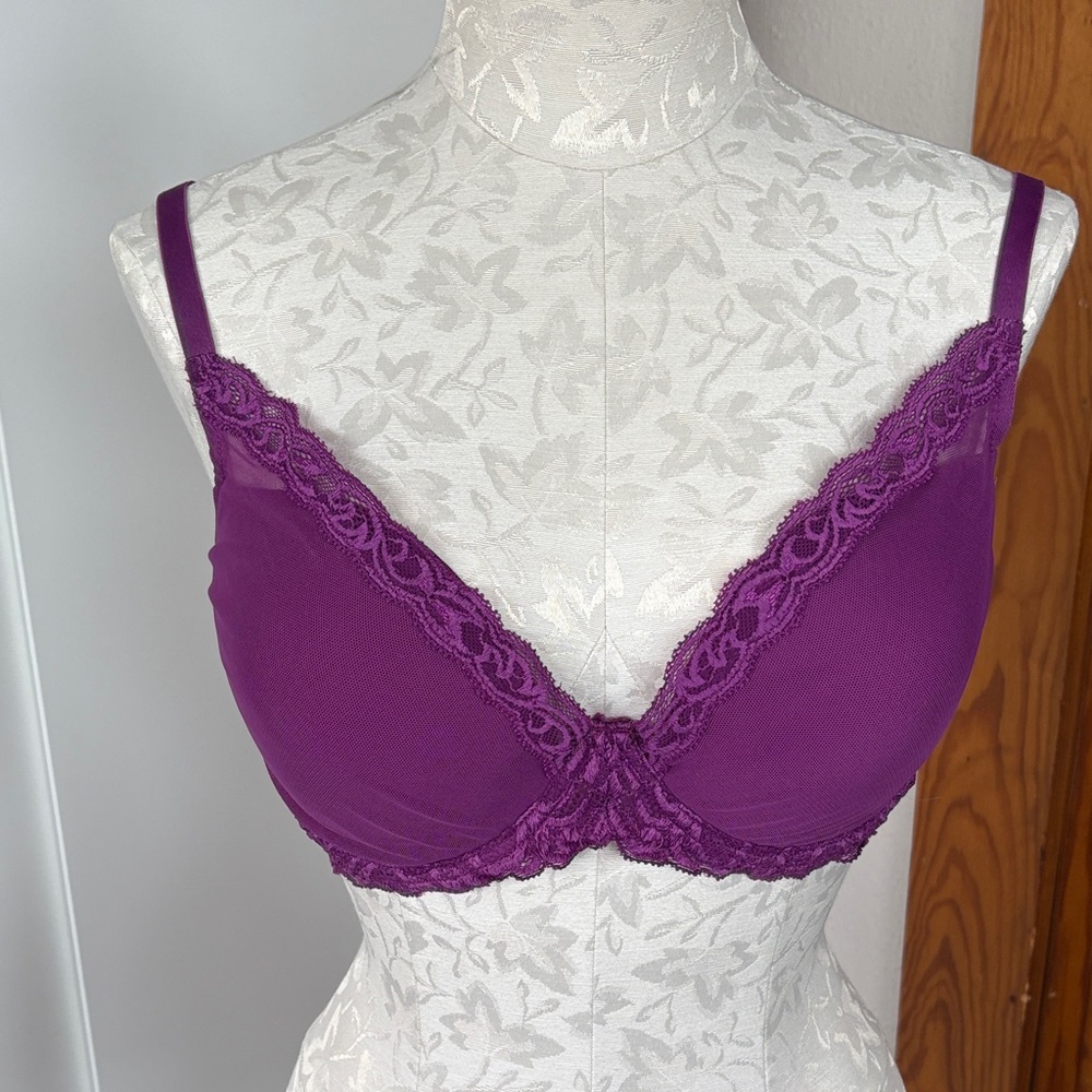 Natori Vibrant Purple Lace Bra